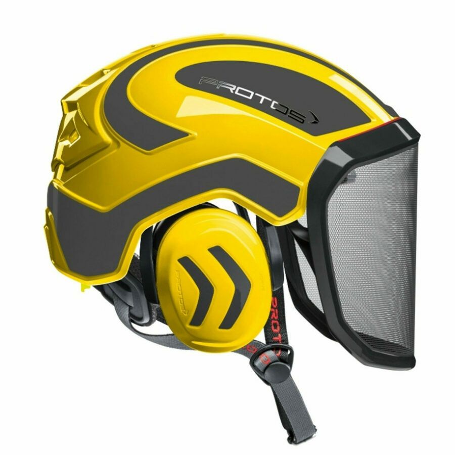 Protos Integral Arborist Helmet – Yellow/Gray